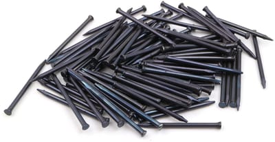 Dailygoody - Stalen pennen - Stalen nagels - Verzonken kop - Blauw - Plinten nagels - Inhoud 100 stuks - Geschikt voor diverse klussen - 25 mm