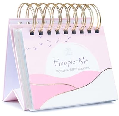 Inspirerende affirmatiekalender voor vrouwen - Ongedateerd bureaugeschenk met motiverende quotes