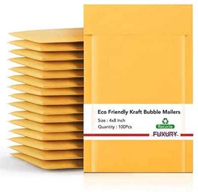 Luchtkussen Verzendtassen Kraftpapier - 100 Stuks - Sterke Gevoerde Enveloppen voor Kleine Bedrijven