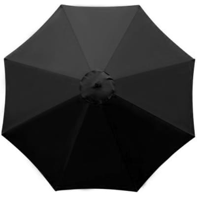 Buitenparaplu Vervangend Dak Regenbestendig Zonnescherm Dakbedekking Terrasparaplu Vervanging black