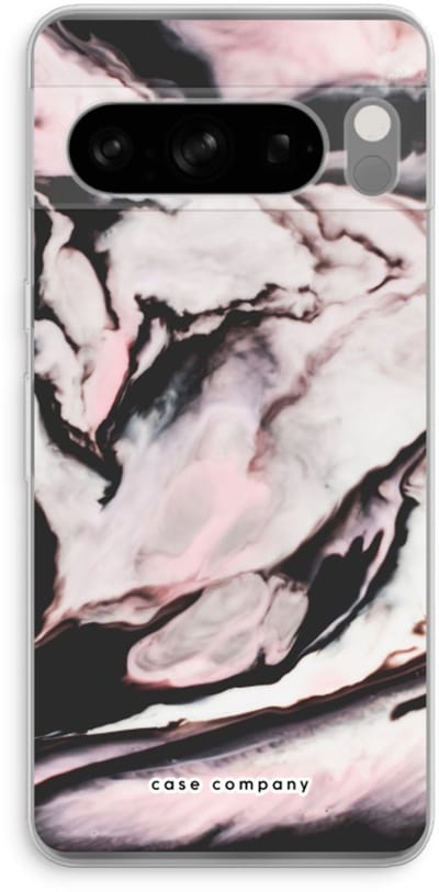 Case Company® - Hoesje geschikt voor Google Pixel 8 Pro hoesje - Roze stroom - Soft Cover Telefoonhoesje - Bescherming aan alle Kanten en Schermrand