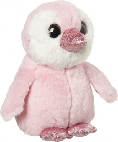 Nature Planet Pinguin - roze - 18 cm - pluche dieren knuffels - Pinguins - kraamcadeau