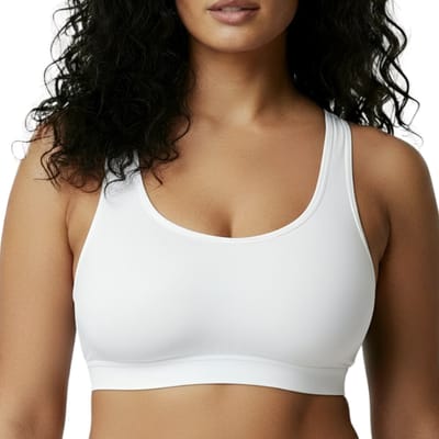 Naadloze Push Up BH - Maat S - Wit - Shapetape - BH Dames Zonder Beugel - Naadloze BH - Comfort BH - Magic Bra - Brede bandjes - Beha met Sluiting - Niet-voorgevormde BH - BH met Vulling