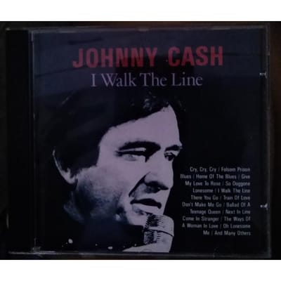 CD JOHNNY CASH - I Walk The Line CTS55406 Country Stars 1989 Brazilië Rock Gebruikt black