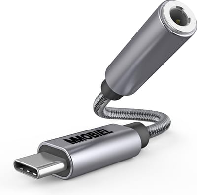MMOBIEL USB-C naar 3.5mm TRRS Hoofdtelefoon Jack Adapter “ 32Bit / 384Khz - USB-C naar AUX Adapter Kabel - Aluminium
