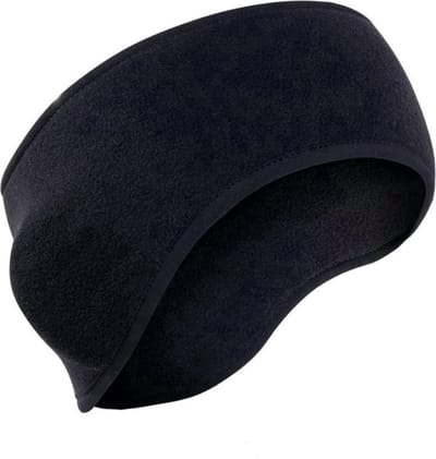 Oorwarmer - Hoofdband fleece - Haarband - Sportband - Geen koude oren - Ear warmer headband - Winter accessoire - Zwart - Jonyx