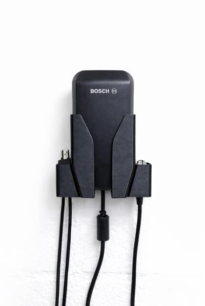 E-Bike Oplader Wandhouder - Geschikt voor Bosch® 4A Smart System Charger (BPC3400) - Wandbeugel - Zwart
