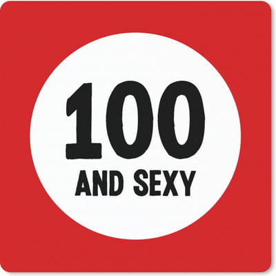 Muismat 20x20 cm - Mousepad Jubileum - 100 jaar - Quote - Muismatten