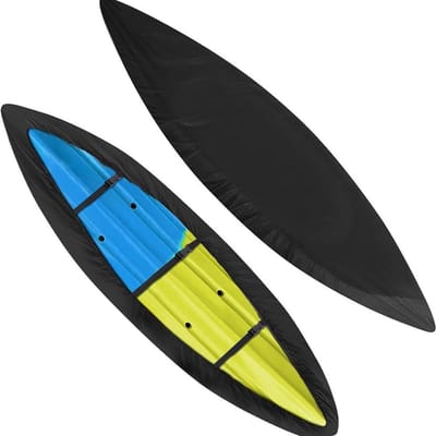 Canoe Opbergzeil 210D UV-bestendig Waterdicht en Weerbestendig Zonbescherming voor Kano, Paddleboard en SUP, Geschikt voor 3.6-4m Boot