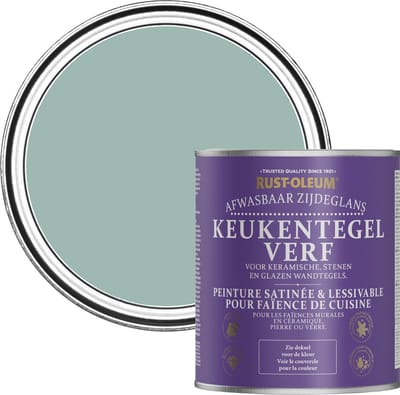 Rust-Oleum Blauw Keukentegelverf Zijdeglans - Kustblauw 750ml