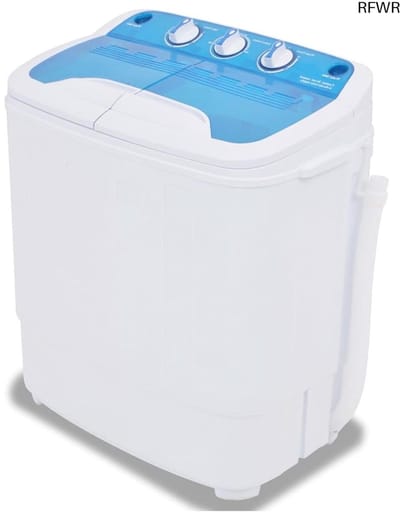 RFWR® Mini wasmachine met dubbele kuip - ruimtebesparend en veelzijdig