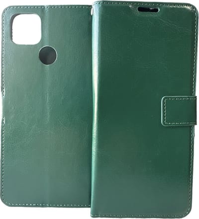 Portemonnee Book Case Hoesje Geschikt voor: Motorola Moto G9 Power -  groen