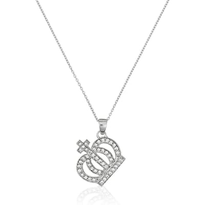 Orphelia Dames 925 Sterling Zilveren Ketting met Hanger - Zilver ZH-4358