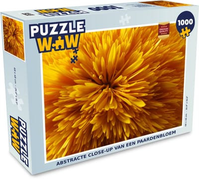 Puzzel Paardenbloem - Geel - Abstract - Legpuzzel - Puzzel 1000 stukjes volwassenen