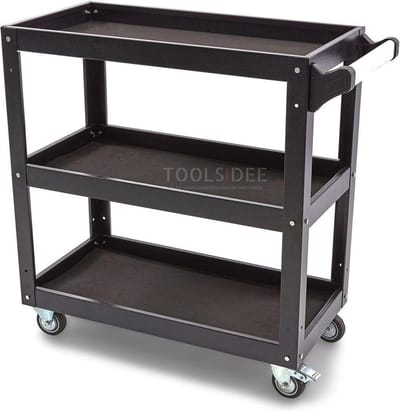 HBM gereedschapstrolley 3-laags 78,5 cm, 4 wielen, maximale belasting 90 kg