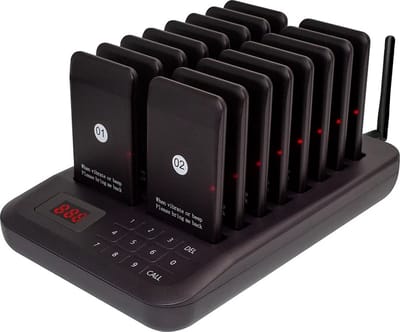Oproepsysteem Horeca - Handsets - Pieper - Restaurant Pager - Draadloze Oproep Buzzer - Multifunctioneel - 16 Stuks