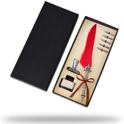 Kielpen Roestvrij Staal Koper Hoge Gladheid Elegante Kleuren Europese Retro Stijl Veerpen beige