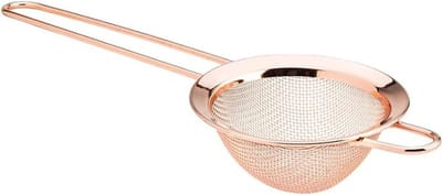 Fijne RVS Cocktailzeef met Conische Filter - Ideaal voor Thee, Sap en Koffie - Baraccessoires in Roze Goud