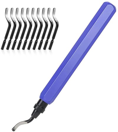 EXCITAT Ontbramer - Handmatige ontbramer - Ontbraamgereedschap - Geschikt voor 3D-printen van buizen, kunststof, aluminium, koper en PVC