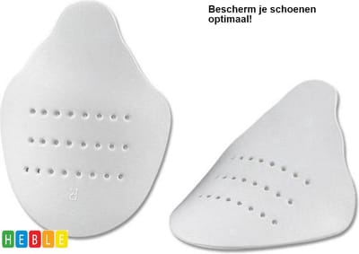 *** 2 Paar Anti-Kreuk Schuimrubberen Crease Protector - Sneaker protector - Maat 35 t/m 39 - Wit - Sneaker Shield - van Heble® ***