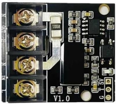 Meetmodule Spanning Stroom - Energie Chip - Energie Meten - Seriële Poort Uitgang - 220V AC - Zwart