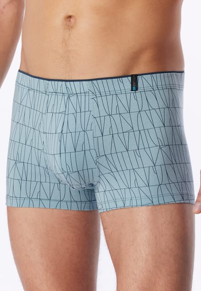 Modal short met patroon, ijsblauw - Long Life Soft 4