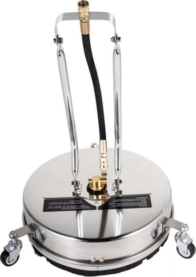 Carlovo Terrasreiniger - Oppervlaktereiniger - Dekreiniger - Terrasreinigers - Hogedrukreiniger - RVS - 40Cm Breed - 270 Bar - Dubbele Roterende Arm