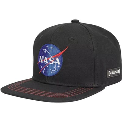 NASA Ruimte Missie Capslab Snapback Baseball Cap (Zwart)