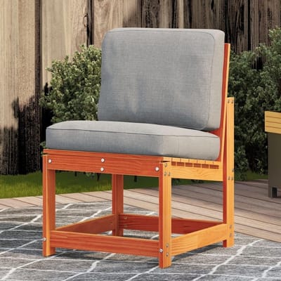 Tuinstoel Massief Hout - Buitenstoel Grenen - Genieten Buiten - Rustieke Look - 50x55x77 cm - Bruin