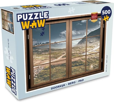 Puzzel Doorkijk - Berg - Pad - Legpuzzel - Puzzel 500 stukjes