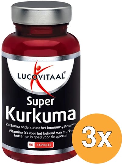 3x Lucovitaal Kurkuma X-tra Krachtig (90 capsules)