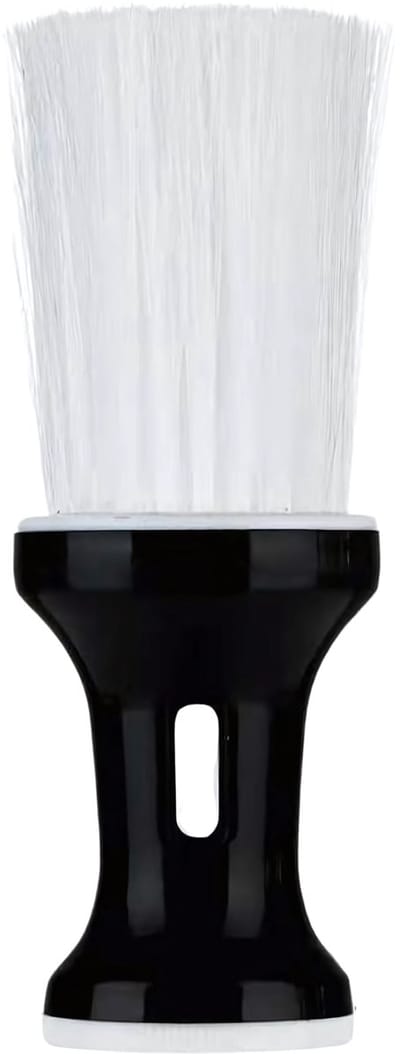 Guardian Beauty Nekborstel - Zachte Nylon Haren met Talkpoederdispenser - Kappersgereedschap
