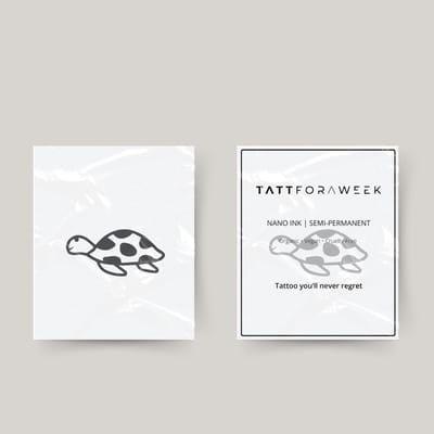 Tijdelijke tattoo schildpadje | Neptattoo volwassenen | Tijdelijke tattoo voor volwassenen | Temporary tattoo | Plaktattoos voor volwassenen | Neptattoos | Probeer zorgeloos een tattoo | tattforaweek