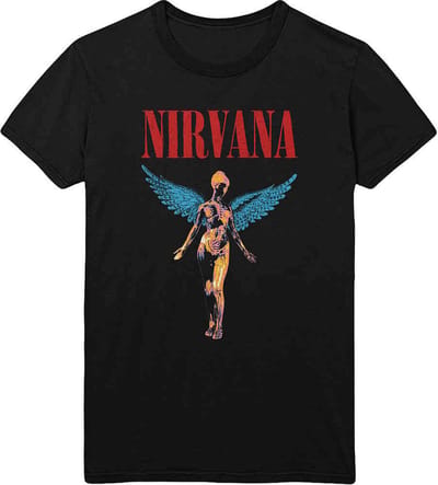 Nirvana - Angelic Heren T-shirt - 3XL - Zwart