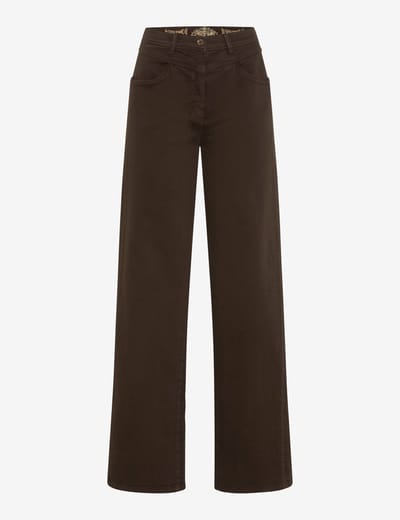 Raphaela by Brax Dames Jeans  Style LAURA FLARED DARK CHOCOLATE, denim donkerbruin, maat 36