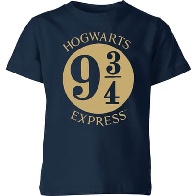 Harry Potter Platform Kids' T-Shirt - Navy - 98/104 (3-4 jaar)