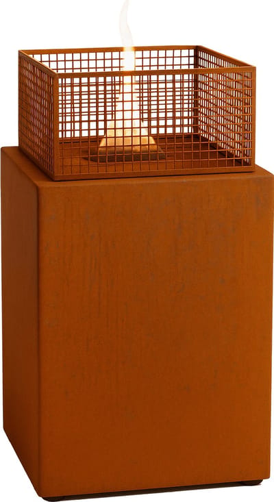 Tenderflame Agni 50 Tafelhaard - Corten - Sfeerhaard Binnen - Tenderfuel - Bio-Ethanol Alternatief - Rookvrij, veilig, schoon en geurarm