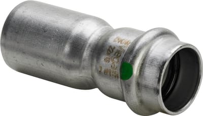 Viega Sanpress Inox-verloopstuk, d1 18, d2 15 staal roestvast Model 2315.1, 436223