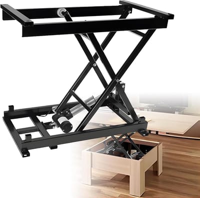 Elektrische Schaarheftafel - Hefplatform Lift - Materiaal Behandeling - Elektrisch Verstelbaar - 18-68 cm Hoogte - Zwart