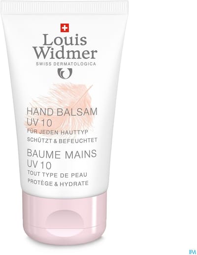 Louis Widmer Hand Balsem UV 10 Licht Geparfumeerd Handverzorging 50 ml