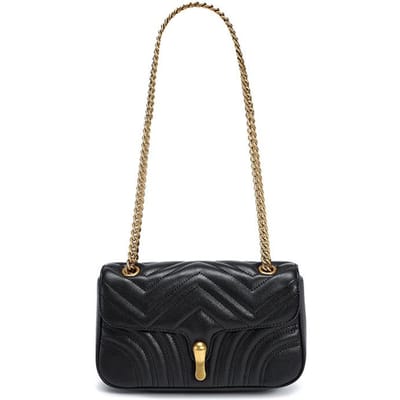 Echt Leren Crossbody Tas voor Dames Veelzijdige Herfst en Winter Nieuwe Hoge Waarde Kettingtas voor Dames Niche Lichte Luxe Schoudertas beige