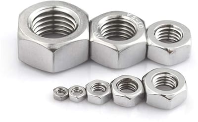Hoge Hardheid Zeskantmoeren - RVS Bevestigingsmaterialen voor M22, M24, M27, M30, M33 en M36 - Set van 5 Stuks