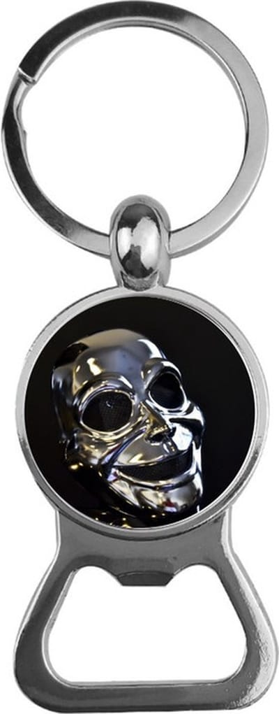 Bieropener Glas - Zilver Masker