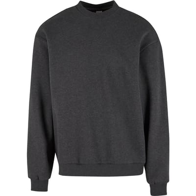 Urban Classics - Fluffy Crewneck sweater/trui - S - Grijs