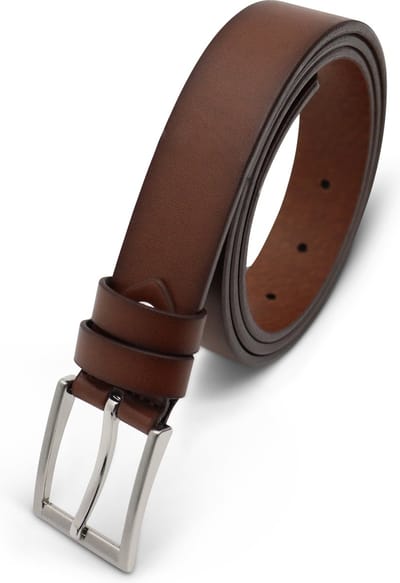 Riem casual - Riem Heren - Riem Dames - 3 cm riem - Leren riem - Smalle riem - Leer - Bruin