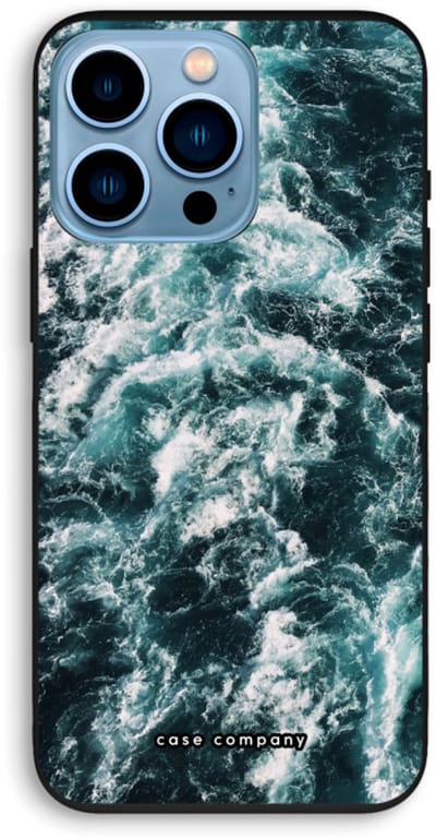 Case Company® - Hoesje geschikt voor iPhone 13 Pro hoesje - Zee golf - Biologisch Afbreekbaar Telefoonhoesje - Bescherming alle Kanten en Schermrand