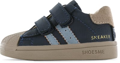 Shoesme Donkerblauw Sneakertje Met Stootneus - Sneakers Kinderen - Jongens - Dark Blue - Suède - Maat 20