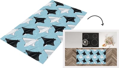 Keukenloper - Loper keuken - Rog - Patronen - Dieren - 120x60 cm - Keukenloper vinyl