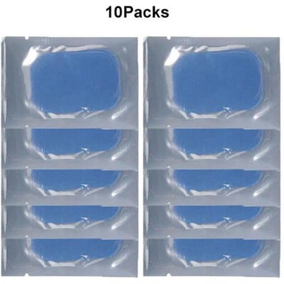 Gelpads voor Buikspierstimulator Massager Buikspiertrainer Vervangend Gelblad Spierstimulator Vervangende Hydrogel Pad 10Packs gray