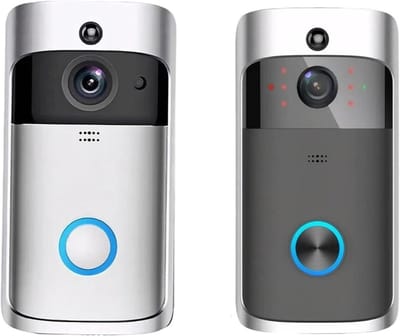Videodeurbel Draadloos - WIFI Camera - Woning Beveiligen - Tweeweg Audio - HD Beeld - Zwart